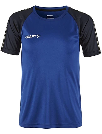 Craft Teamwear Squad Go Contrast Jersey Jr Dětské kontrastní sportovní tričko 82.2727 club cobalt/navy Craft Teamwear Squad Go Contrast Jersey Jr Dětské kontrastní sportovní tričko 82.2727 club cobalt/navy