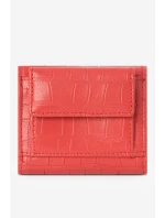 Dámská Malá Peněženka Z Pravé Kůže Zvířecí Vzor Nobo NPUR-LR0111-C005 Červená
