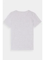 Dámské Hladké Tričko S Logem Šedé 4F