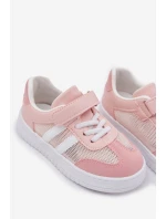 Dětské tenisky na suchý zip růžové Sepovia