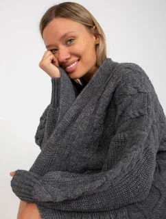 Dámský svetr LC SW 8032  tmavě šedý