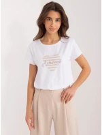 Tričko RV TS 9667.19 béžová a bílá