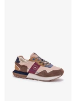 Pánské semišové tenisky na platformě Big Star - béžové