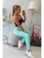 Dámské džínové kalhoty 2639 Tyrkysová - Kesi