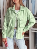 Dámská přechodná bunda jedné velikosti Star STRASHINE mint FashionStreet TY4843 Dámská přechodná bunda jedné velikosti Star STRASHINE mint FashionStreet TY4843