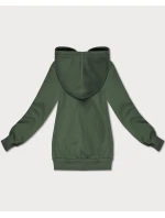 Šedozelená dámská rozepínací mikina s kapucí S'West (B-12#) Šedozelená dámská rozepínací mikina s kapucí S'West (B-12#)