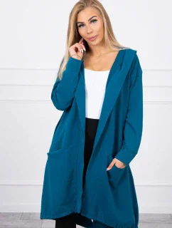 Bunda oversize s kapucí navy