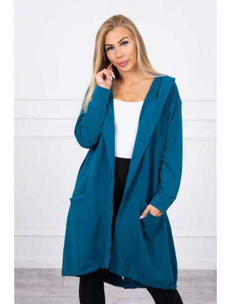 Bunda oversize s kapucí navy Bunda oversize s kapucí navy