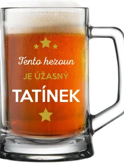 TENTO HEZOUN JE ÚŽASNÝ TATÍNEK - pivní sklenice 0,5 l