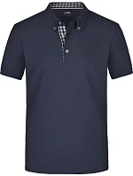 Daiber JN 964 Pánské piqué polo button-down 02.0964 navy/navy/white Daiber JN 964 Pánské piqué polo button-down 02.0964 navy/navy/white