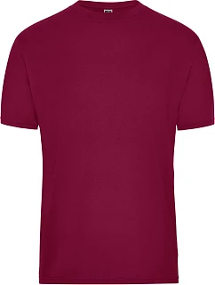 Daiber JN 1808 Pánské pracovní tričko z bio bavlny - Solid 02.1808 wine