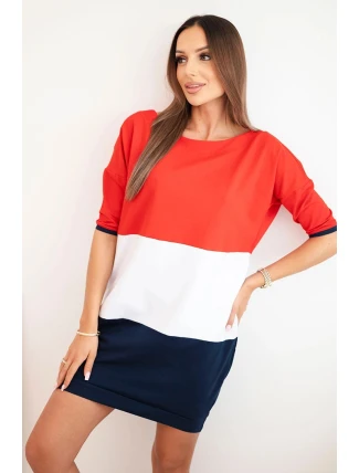 Dámské šaty s vázáním na zádech červená