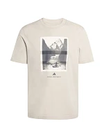 Pánské tričko adidas Outdoor Kayaking Graphic T-shirt beige KB2541 pánské