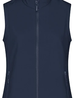 Daiber JN 1127 Dámská 2-vrstvá promo softshellová vesta 02.1127 navy/navy