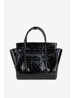 Malá kabelka kufřík s reliéfním vzorem NOBO BAG5800-M20 Černá