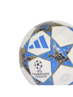 Adidas UCL Mini 25/26 League Stage fotbalový míč bílý, modrý a zlatý JP1544
