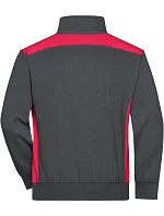 Daiber JN 868 Pracovní mikina s 1/4 zipem - Color 02.0868 carbon/red Daiber JN 868 Pracovní mikina s 1/4 zipem - Color 02.0868 carbon/red