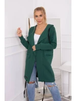 Zateplená bunda s kapucí 69413 tmavě zelená - Kesi Zateplená bunda s kapucí 69413 tmavě zelená - Kesi