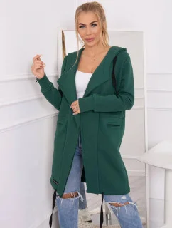 Zateplená bunda s kapucí 69413 tmavě zelená - Kesi