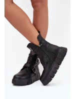 Boty na široké podrážce model 216832 Step in style Boty na široké podrážce model 216832 Step in style