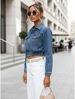 Dámská džínová bunda BLIRNA modrá FashionStreet TY4167 Dámská džínová bunda BLIRNA modrá FashionStreet TY4167