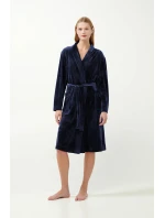 Vamp - Jednobarevný sametový župan 21163 - Vamp