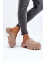 Dámské žabky na masivní podrážce Big Star NN274015 Bílé