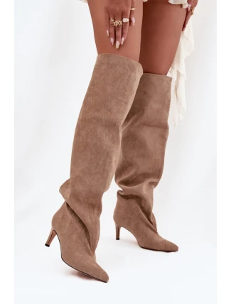 Kozačky na podpatku  model 216997 Step in style