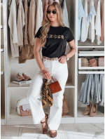 Dámské vyšívané tričko AMOROSA černé FashionStreet RY2855