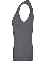Daiber JN 656 Dámská svetrová vesta s výstřihem do V 02.0656 grey heather Daiber JN 656 Dámská svetrová vesta s výstřihem do V 02.0656 grey heather