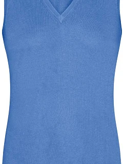 Daiber JN 656 Dámská svetrová vesta s výstřihem do V 02.0656 glacier blue