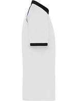 Daiber JN 1308 Pánské piqué polo se zipem 02.1308 white/black Daiber JN 1308 Pánské piqué polo se zipem 02.1308 white/black