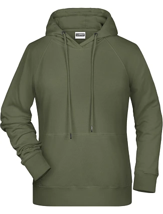 Daiber 8023 Dámská raglánová mikina s kapucí 02.8023 olive Daiber 8023 Dámská raglánová mikina s kapucí 02.8023 olive