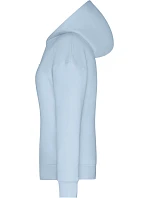 Daiber 8033 Dámská mikina s kapucí "Lounge" 02.8033 light blue