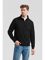 Fruit of the Loom Classic Zip-Neck Sweat Mikina s 1/4 zipem 16.2114 heather grey