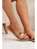 Dámské Plné Sandály S Dekorativním Detalem Béžové Artiker 56C1335