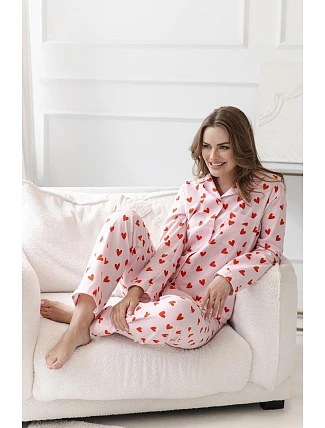Pyžamo Taro 3628 Sorella, dlouhé rukávy, velikosti S–XL, rozepínací