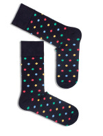 Pánské ponožky Milena Avangard 0125 Barevné, puntíky