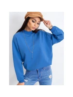Modrá bavlněná základní mikina (RV-BL-5185.73P)