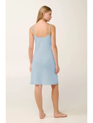 Vamp - Letní žakárová noční košile s ramínky 22902 - Vamp Vamp - Letní žakárová noční košile s ramínky 22902 - Vamp