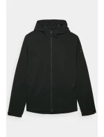 Pánská softshellová bunda s kapucí 4F Černá 4FWAW24TSOFM283-20S
