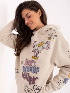 Mikina D10608BC02743C béžová