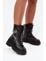 Dámské šněrovací sněhule Vinceza – černé Dámské šněrovací sněhule Vinceza – černé