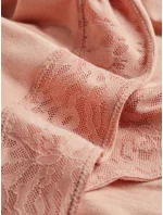 Dámský pyžamový top L/S CURVE NECK 000QS7006E FSR make-up - Calvin Klein