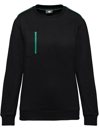 WK WK 403 Pracovní mikina "Day-to-Day" 20.W403 black/kelly green WK WK 403 Pracovní mikina "Day-to-Day" 20.W403 black/kelly green