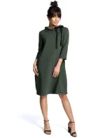 B070 Oversized šaty s páskem na zavazování - fialové B070 Oversized šaty s páskem na zavazování - fialové