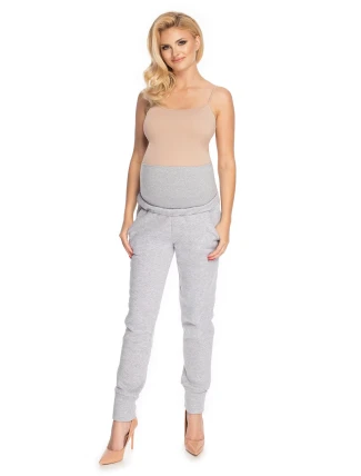 Dámské těhotenské kalhoty 0173 Šedá - PeeKaBoo Dámské těhotenské kalhoty 0173 Šedá - PeeKaBoo