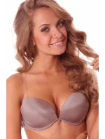 Dámská podprsenka Gloss Double hnědá mocca - Lormar Dámská podprsenka Gloss Double hnědá mocca - Lormar