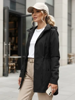 Dámská bunda parka s kapucí černá FashionStreet TY5569