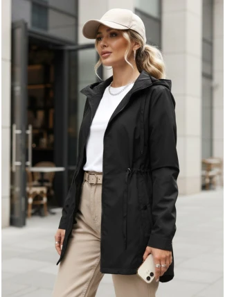 Dámská bunda parka s kapucí černá FashionStreet TY5569